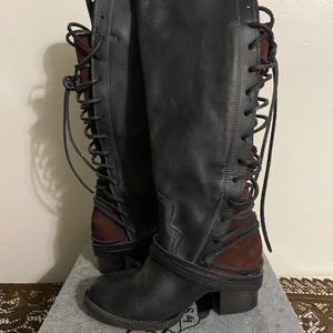 Size 7 FreeBird by Steven Black Leather Boots